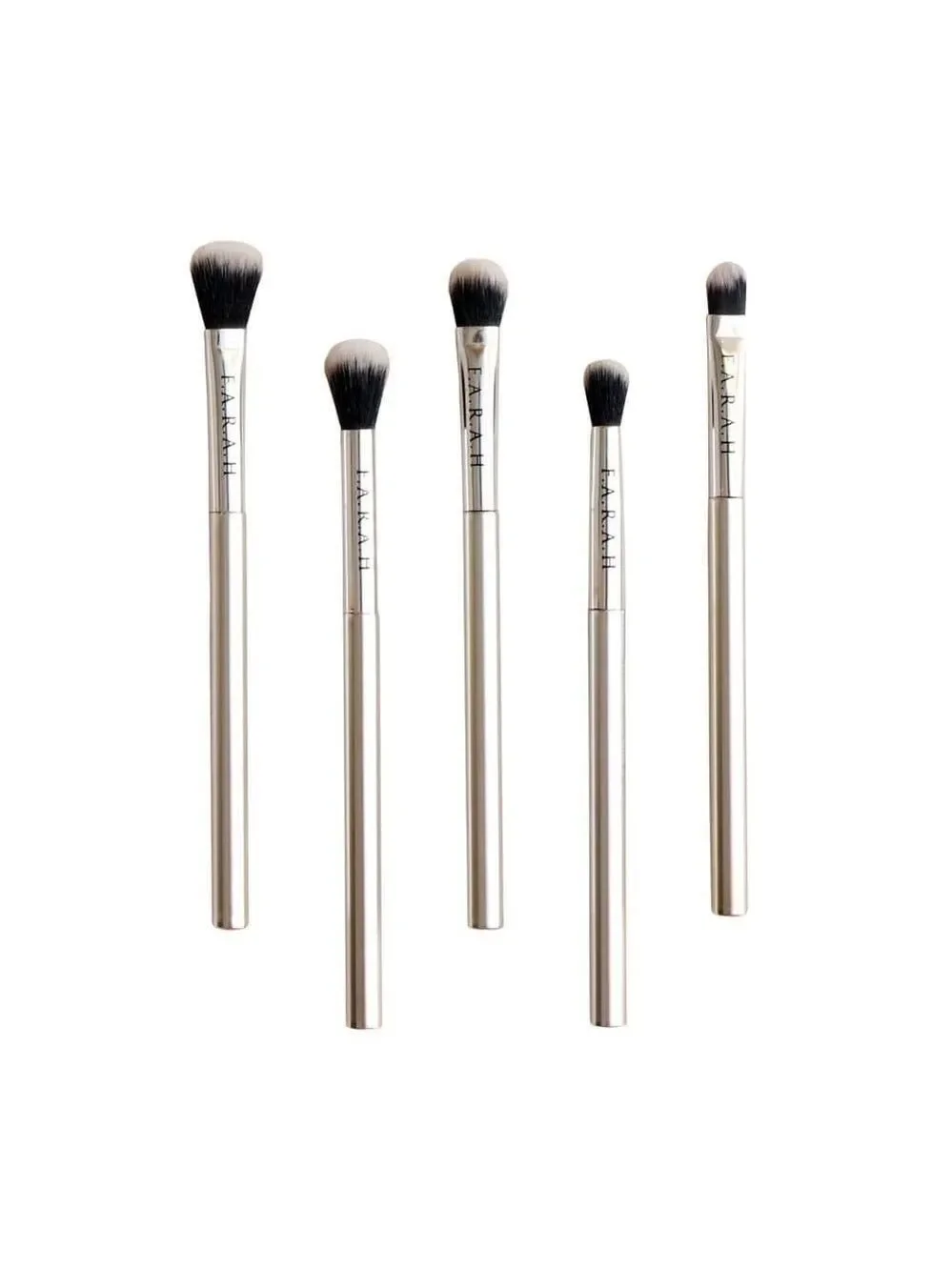 F.A.R.A.H Silver Makeup Eye Perfection Brush Set